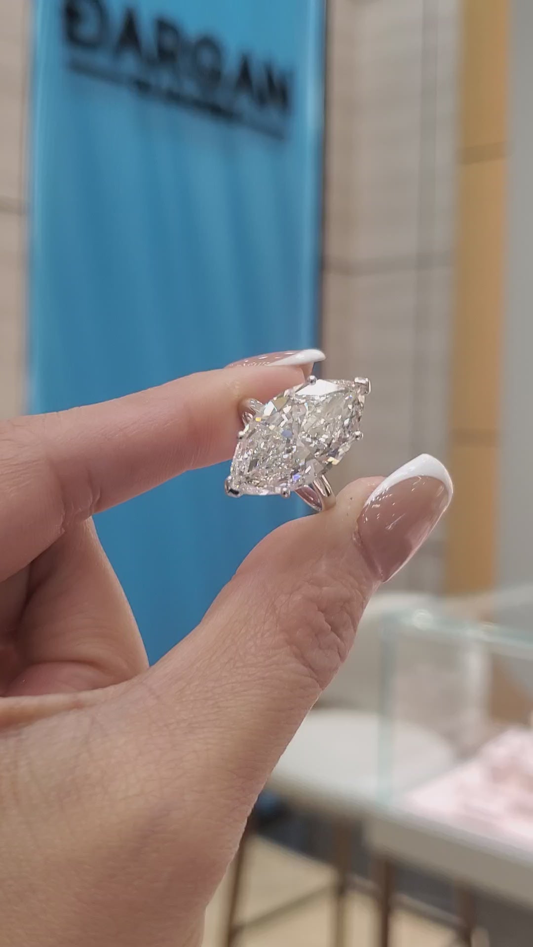 10 Carat Marquise Lab Grown Diamond Solitaire Ring – Available in 18K Yellow, White & Rose Gold
