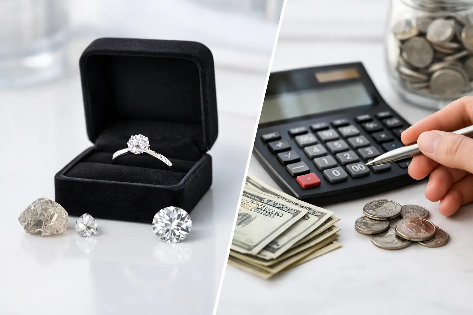 A Lab Diamond Savings Example, Clearly Priced