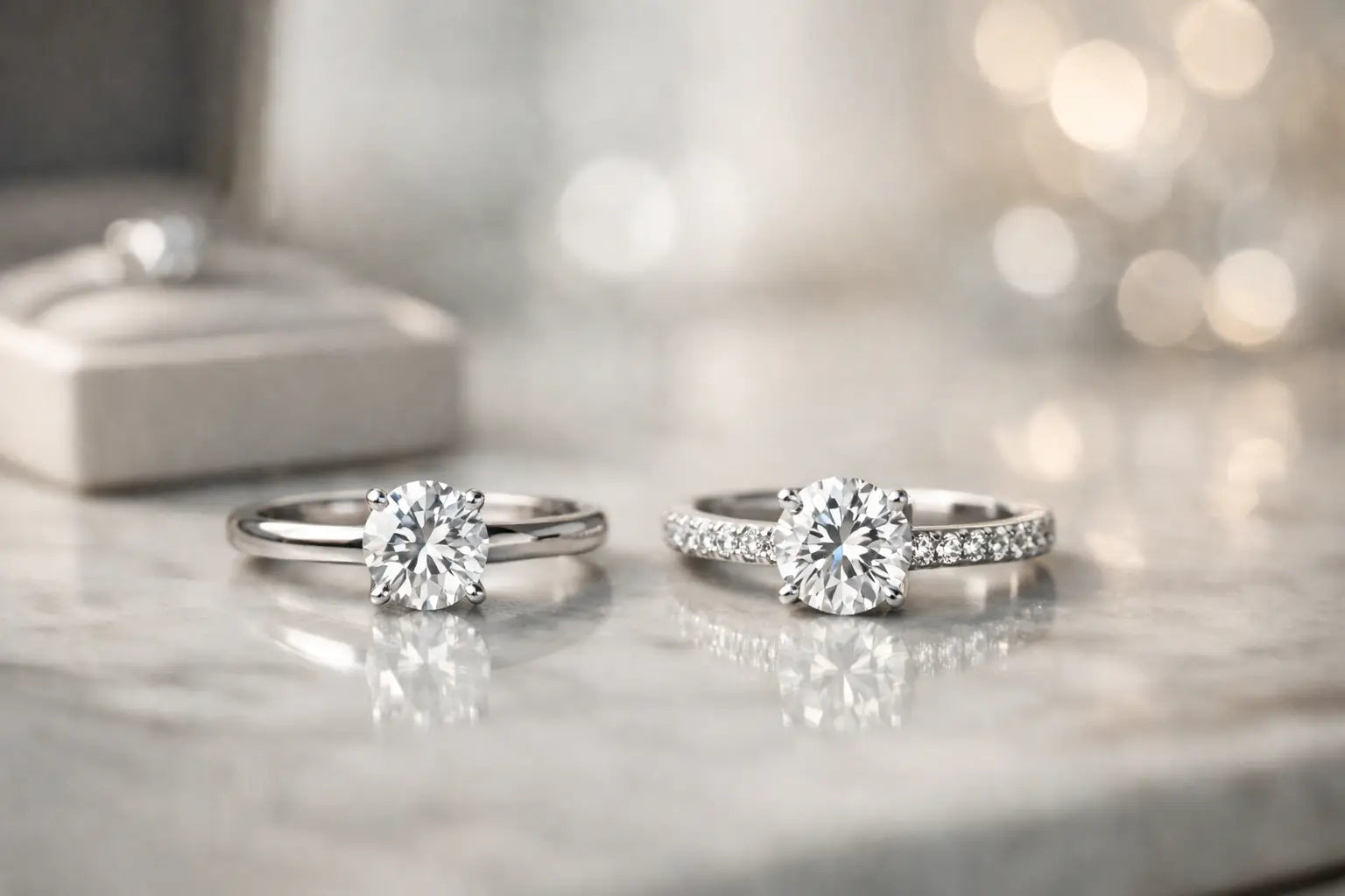 Solitaire vs Pavé Engagement Rings