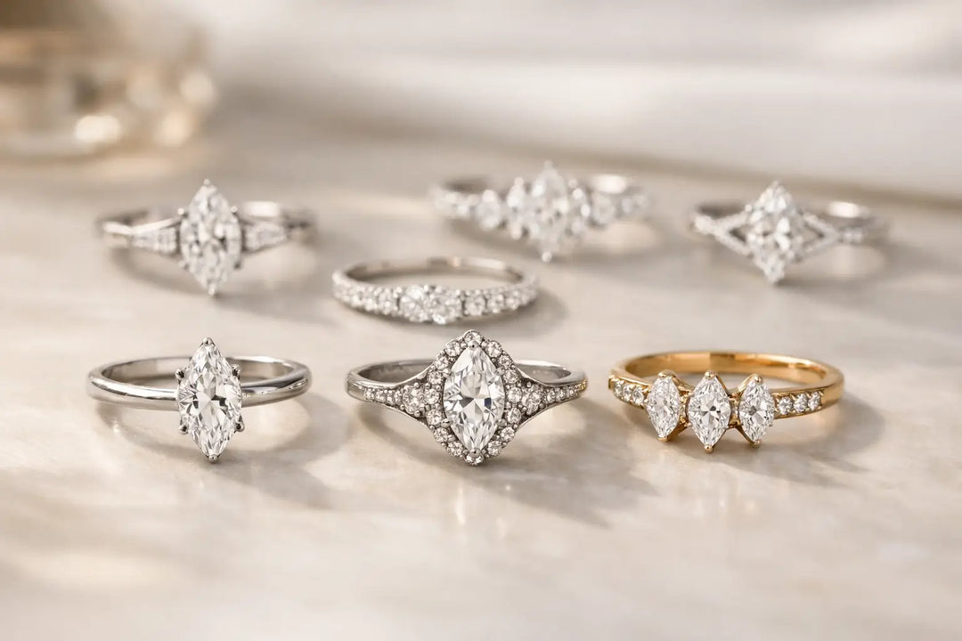 8 Marquise Diamond Ring Styles to Know