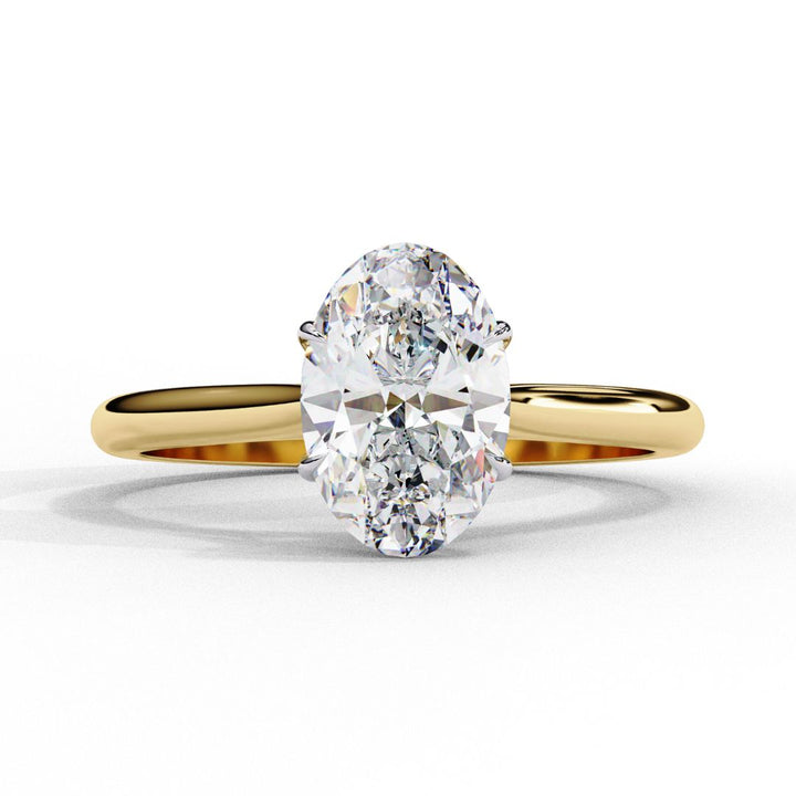 Oval-Cut Solitaire Diamond Ring