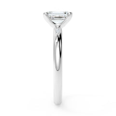 1–3 Carat Emerald Cut Lab Grown Diamond Solitaire Ring | Step-Cut Brilliance | IGI Certified | 18K White, Yellow & Rose Gold