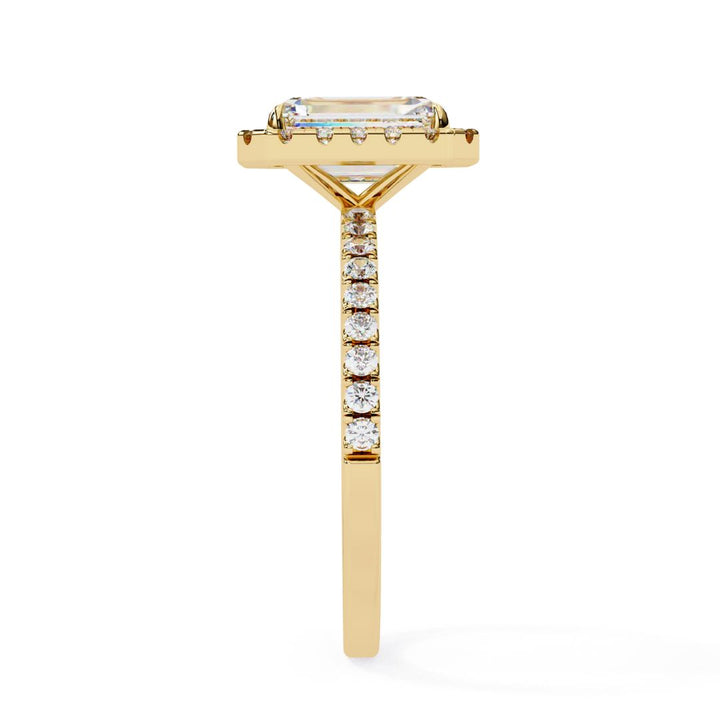 Radiant Cut Halo Lab-Grown Diamond Ring