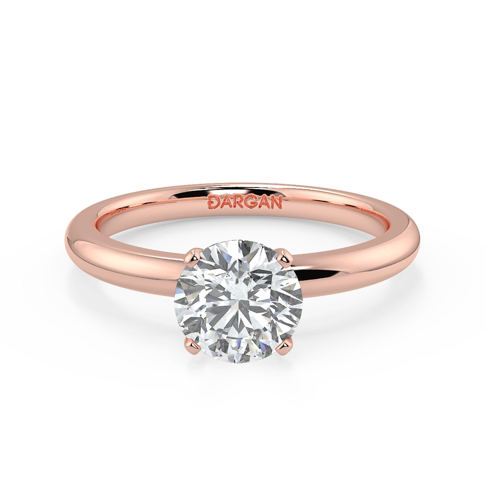 1–3 Carat Round Cut Lab Grown Diamond Solitaire Ring | Classic 4-Prong | IGI Certified | 18K White, Yellow & Rose Gold