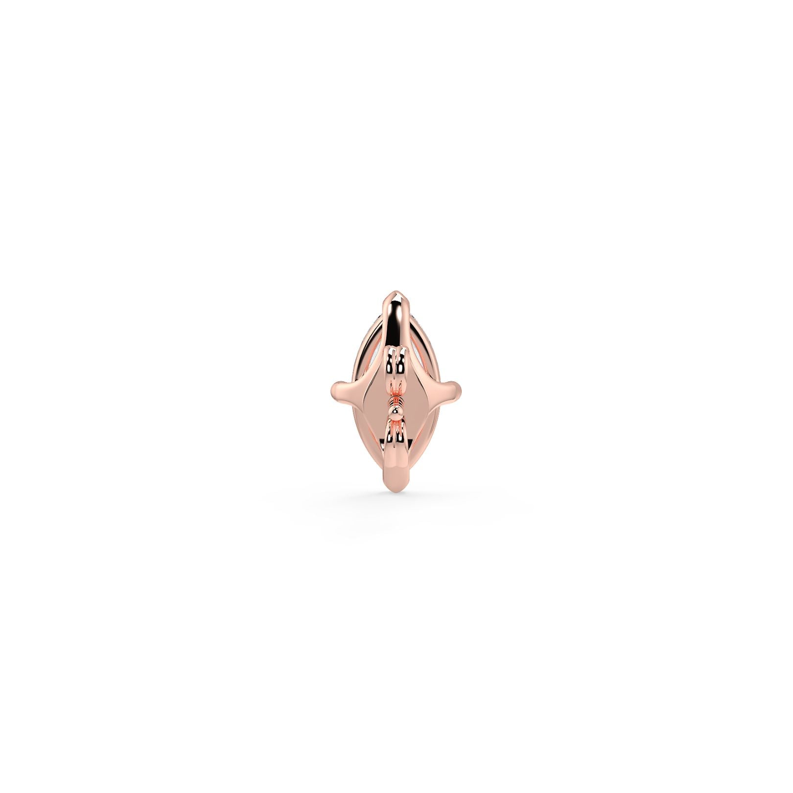 0.50–4 Carat Marquise Cut Lab Grown Diamond Stud Earrings | Brilliant Solitaires | 18K White, Yellow & Rose Gold