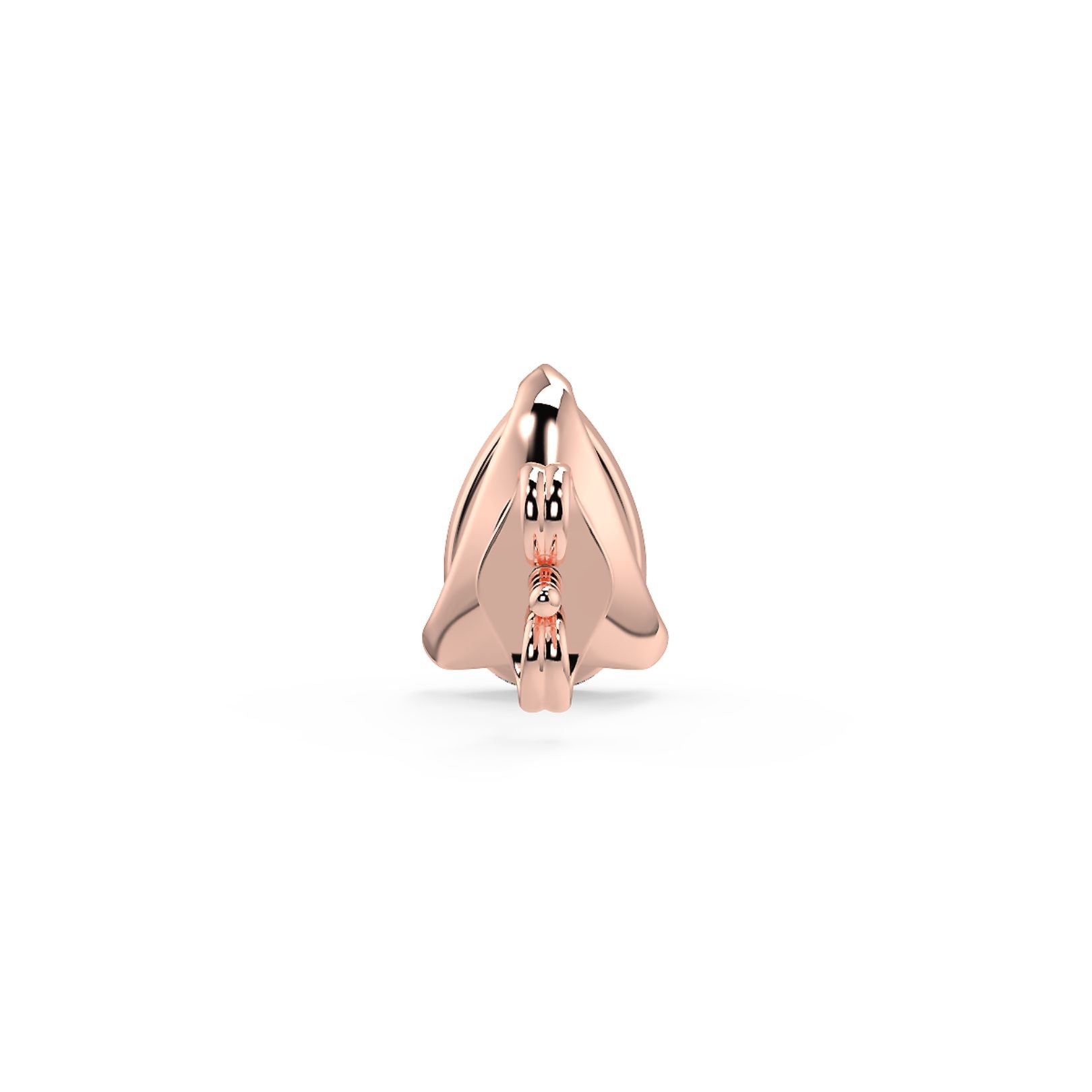 0.50–4 Carat Pear Cut Lab Grown Diamond Stud Earrings | Teardrop Solitaire | 18K White, Yellow & Rose Gold