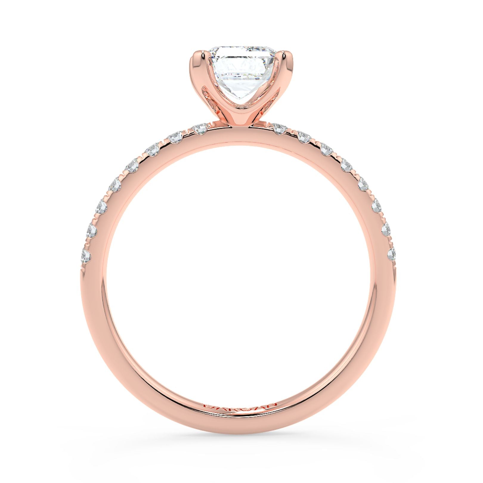 1–3 Carat Emerald Cut Lab Grown Diamond Solitaire Ring | Step-Cut Brilliance | IGI Certified | 18K White, Yellow & Rose Gold