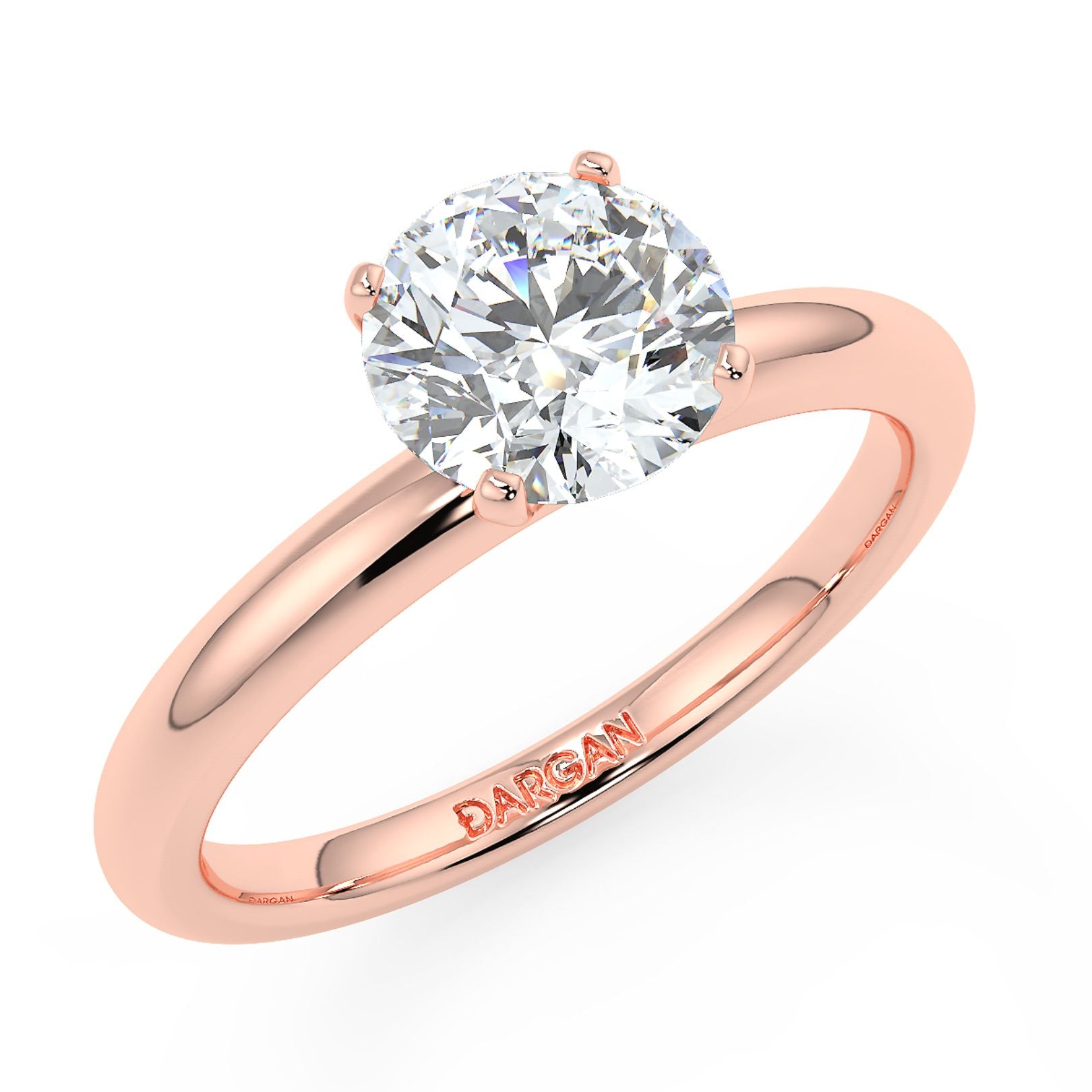 1–3 Carat Round Cut Lab Grown Diamond Solitaire Ring | Classic 4-Prong | IGI Certified | 18K White, Yellow & Rose Gold