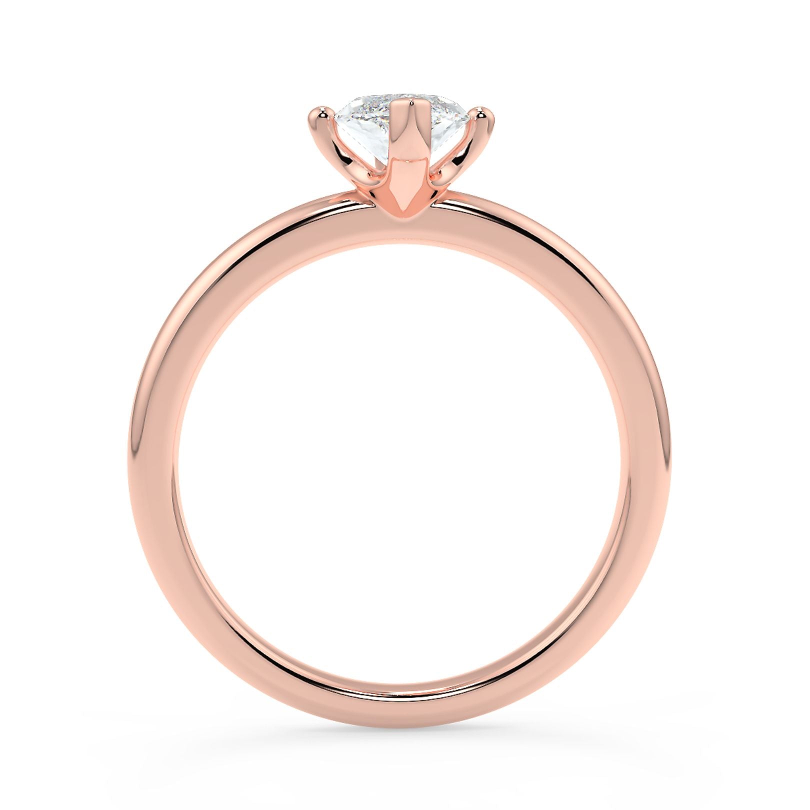 1–3 Carat Marquise Cut Lab Grown Diamond Solitaire Ring | Elongated Brilliant Shape | IGI Certified | 18K White, Yellow & Rose Gold