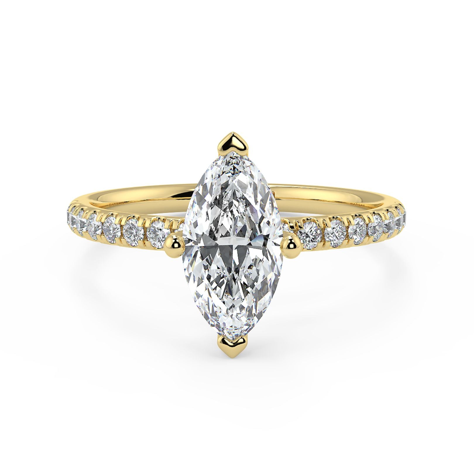 1–3 Carat Marquise Cut Lab Grown Diamond Solitaire Ring | Elongated Brilliant Shape | IGI Certified | 18K White, Yellow & Rose Gold
