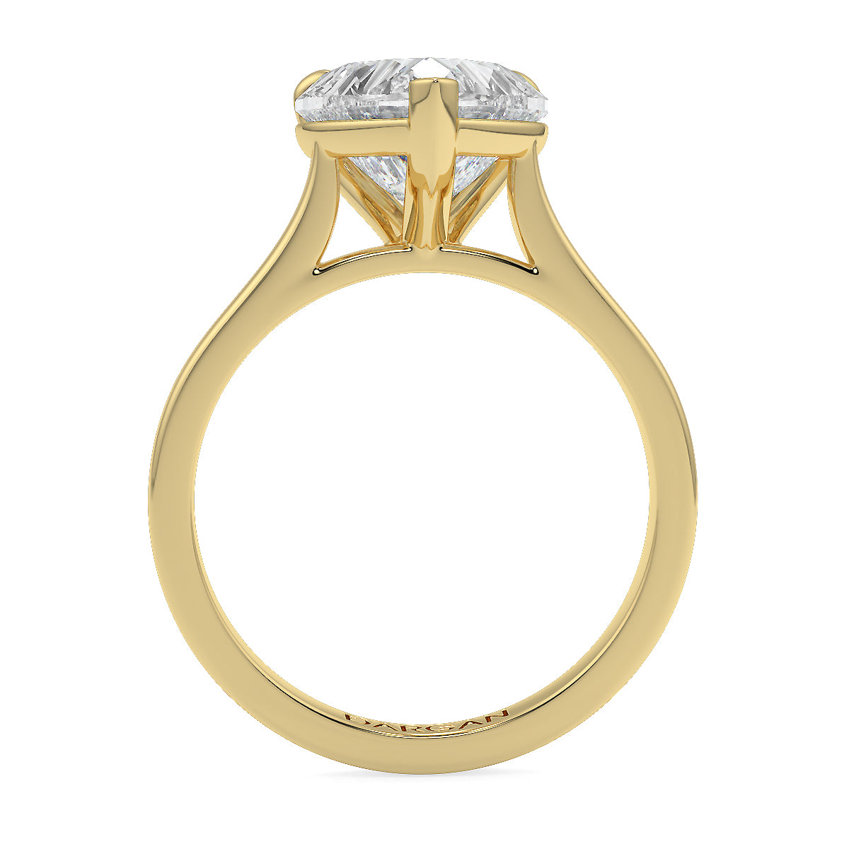 1-5ct Heart Shape Lab Grown Diamond Solitaire Ring | 18kt Yellow, White & Rose Gold