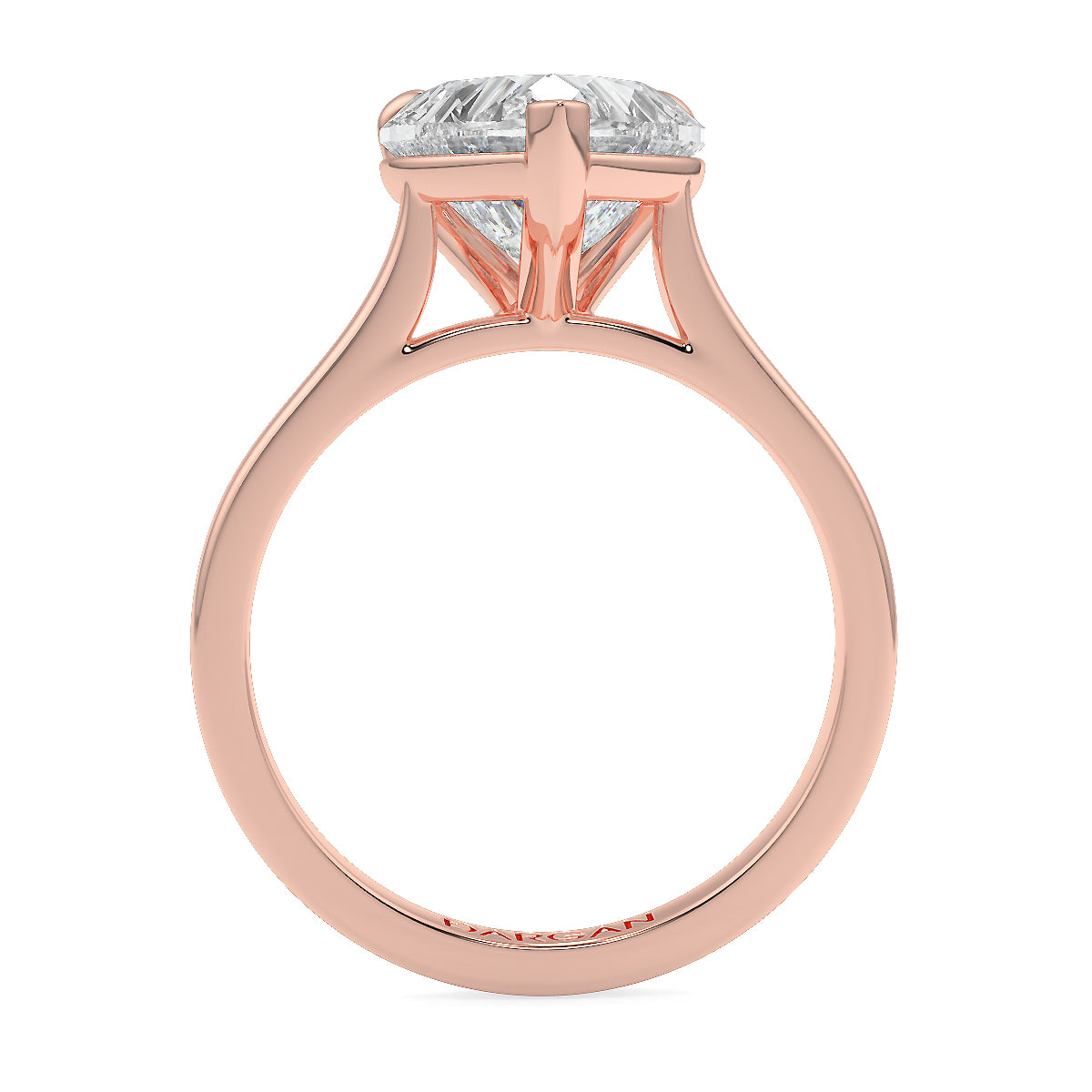 1-5ct Heart Shape Lab Grown Diamond Solitaire Ring | 18kt Yellow, White & Rose Gold