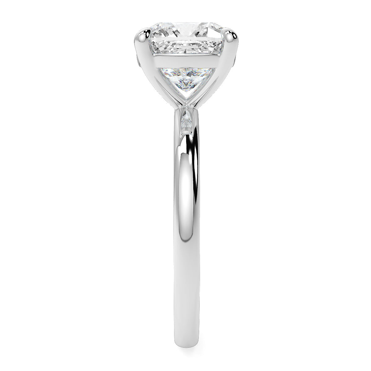 1-5ct Square Cushion Cut Lab Grown Diamond Solitaire Ring – Available in 18K Yellow, White & Rose Gold