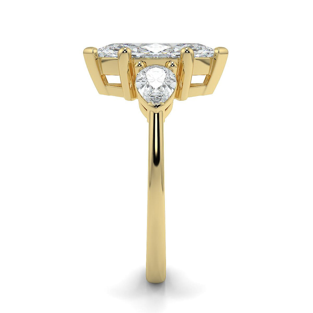 Marquise-Pear Trilogy Lab-Grown Diamond Ring