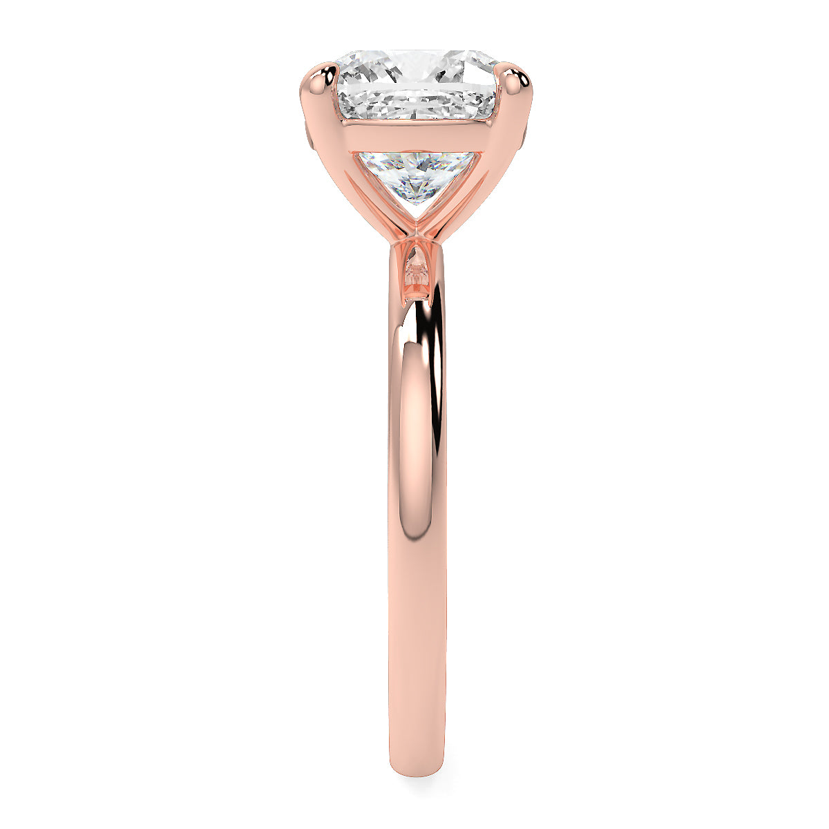1-5ct Square Cushion Cut Lab Grown Diamond Solitaire Ring – Available in 18K Yellow, White & Rose Gold