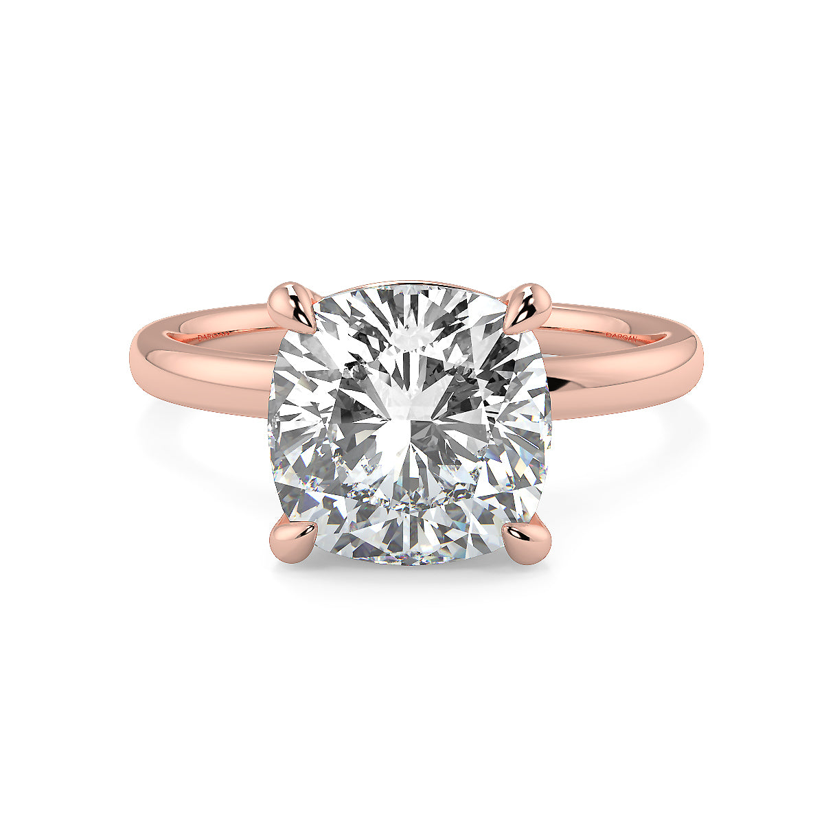 1-5ct Square Cushion Cut Lab Grown Diamond Solitaire Ring – Available in 18K Yellow, White & Rose Gold