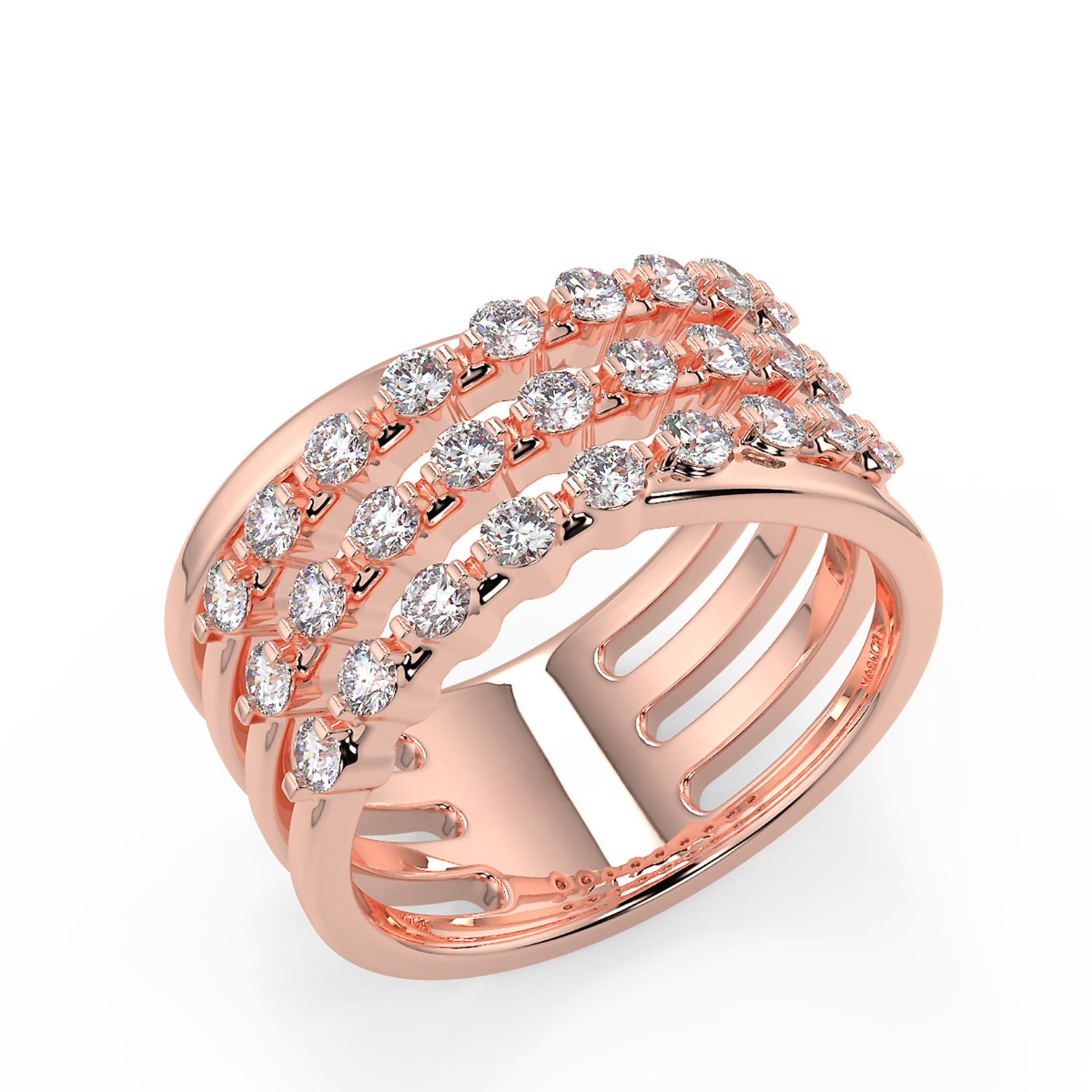 Multi-Row Eternity Lab-Grown Diamond Band