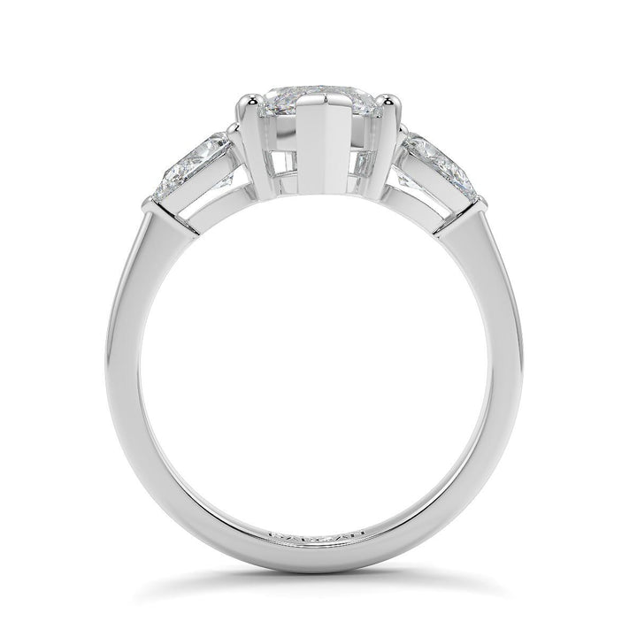 Marquise-Pear Trilogy Lab-Grown Diamond Ring