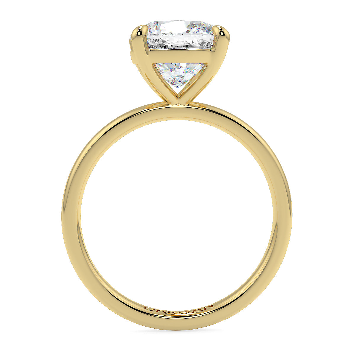 1-5ct Square Cushion Cut Lab Grown Diamond Solitaire Ring – Available in 18K Yellow, White & Rose Gold
