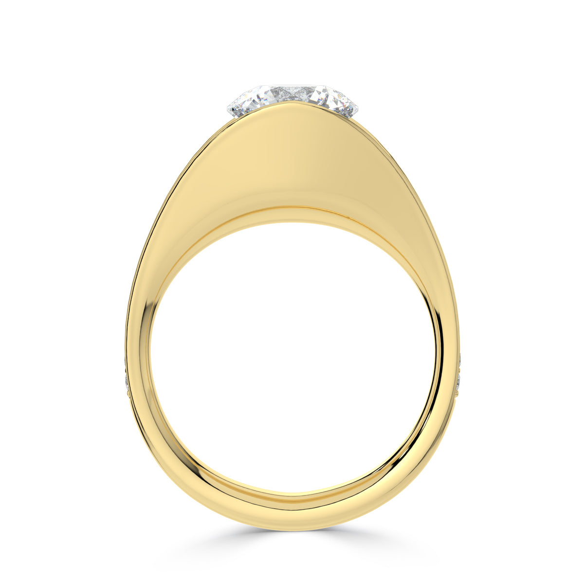2 Carat Round Lab-Grown Diamond Solitaire Ring in 18K Gold - Diamond River