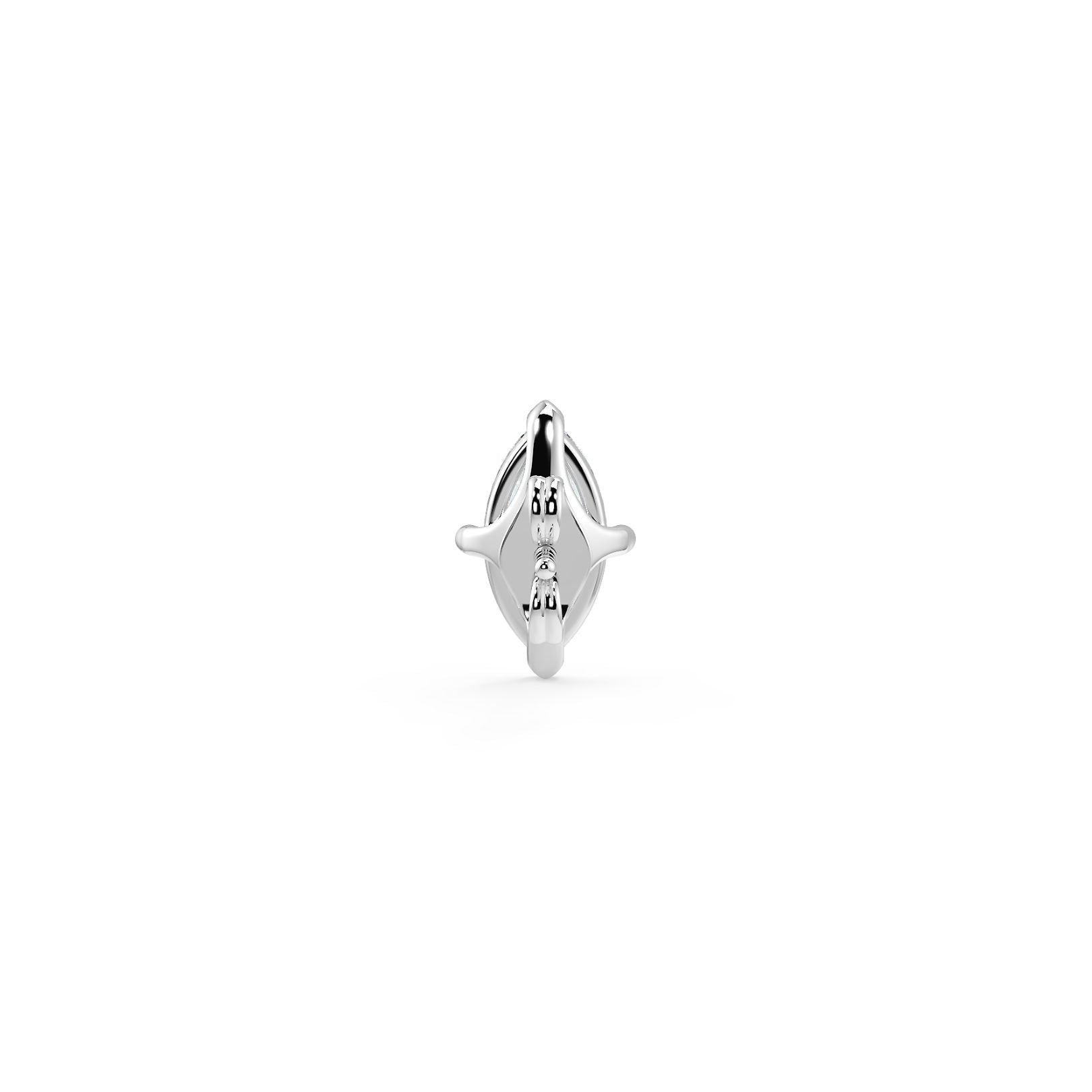 0.50–4 Carat Marquise Cut Lab Grown Diamond Stud Earrings | Brilliant Solitaires | 18K White, Yellow & Rose Gold