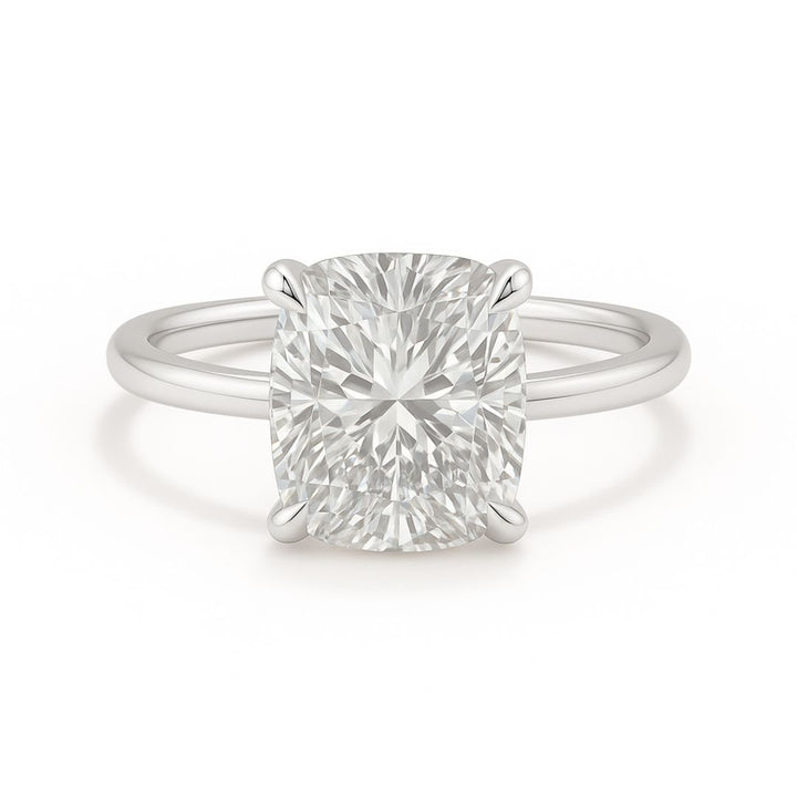 1-5ct Elongated Cushion Cut Lab Grown Diamond Solitaire Ring – Available in 18K Yellow, White & Rose Gold