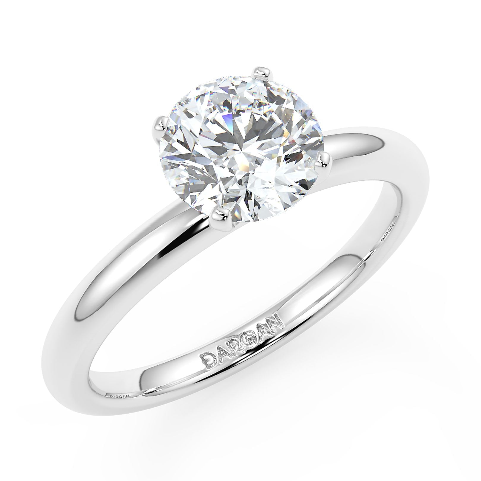 1–3 Carat Round Cut Lab Grown Diamond Solitaire Ring | Classic 4-Prong | IGI Certified | 18K White, Yellow & Rose Gold