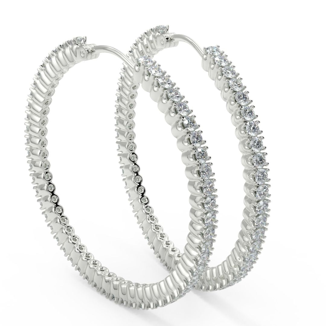 Hoop Lab-Grown Diamond Earrings