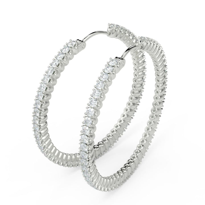 Hoop Lab-Grown Diamond Earrings