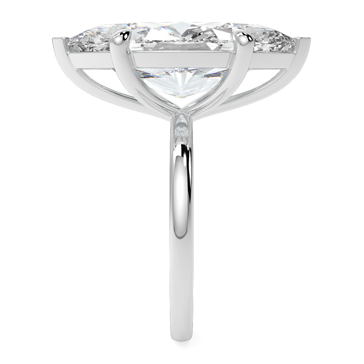 10 Carat Marquise Lab Grown Diamond Solitaire Ring – Available in 18K Yellow, White & Rose Gold