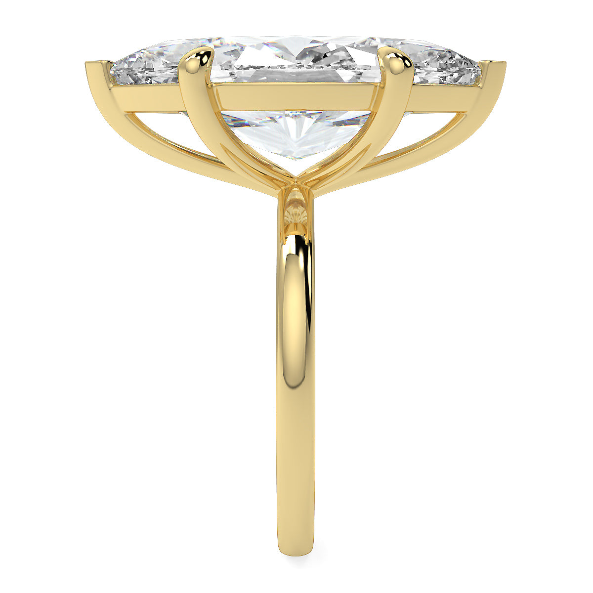 10 Carat Marquise Lab Grown Diamond Solitaire Ring – Available in 18K Yellow, White & Rose Gold