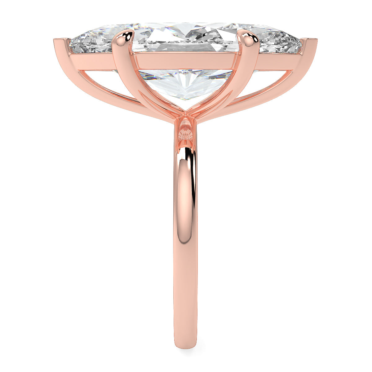 10 Carat Marquise Lab Grown Diamond Solitaire Ring – Available in 18K Yellow, White & Rose Gold