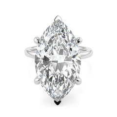 10 Carat Marquise Lab Grown Diamond Solitaire Ring – Available in 18K Yellow, White & Rose Gold