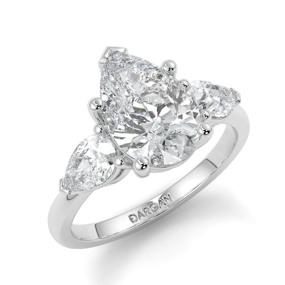 Pear Trilogy Lab-Grown Diamond Ring