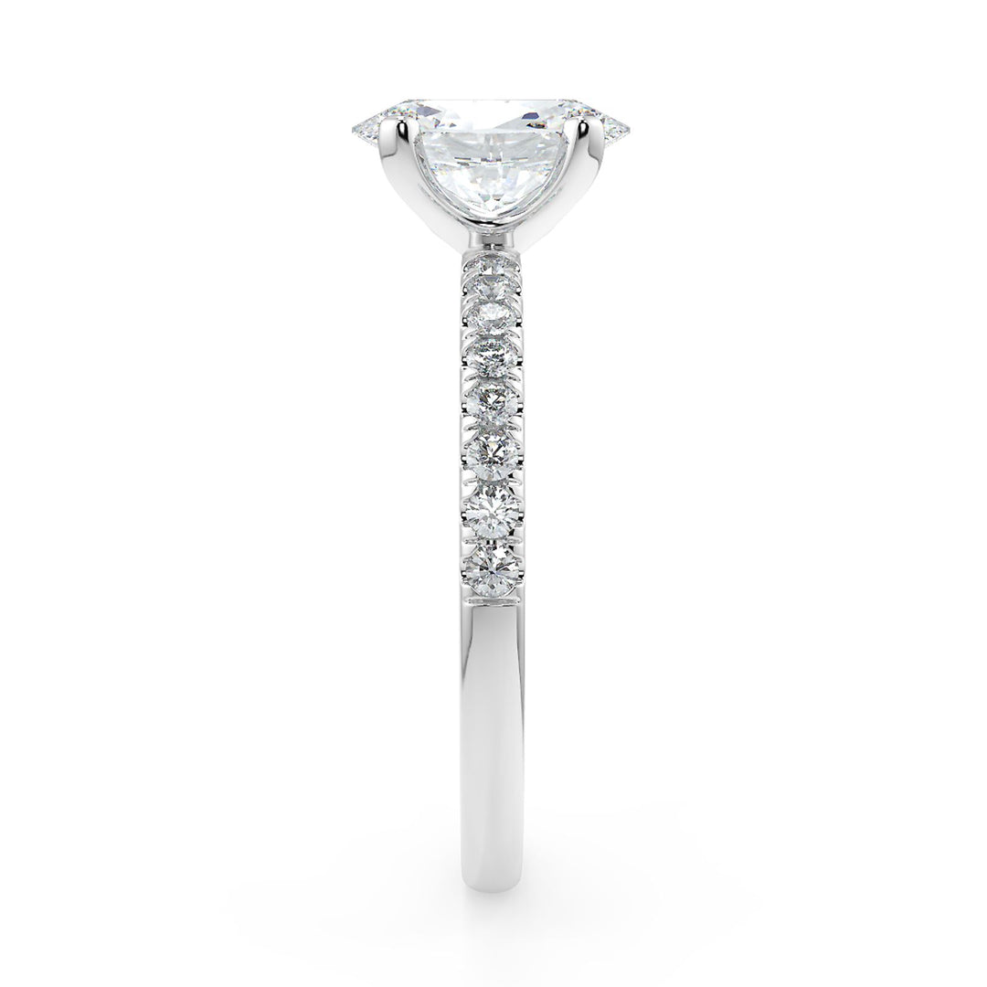 Oval-Cut Solitaire Diamond Ring