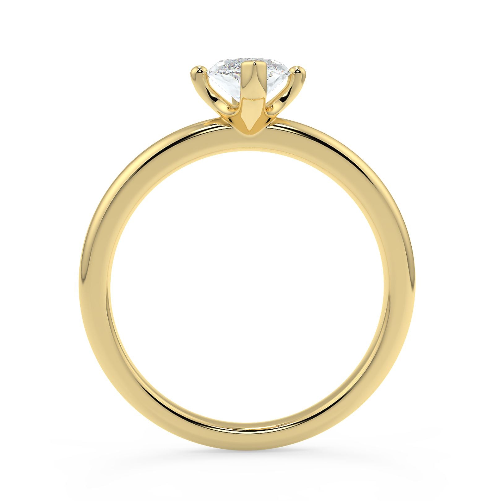 1–3 Carat Marquise Cut Lab Grown Diamond Solitaire Ring | Elongated Brilliant Shape | IGI Certified | 18K White, Yellow & Rose Gold