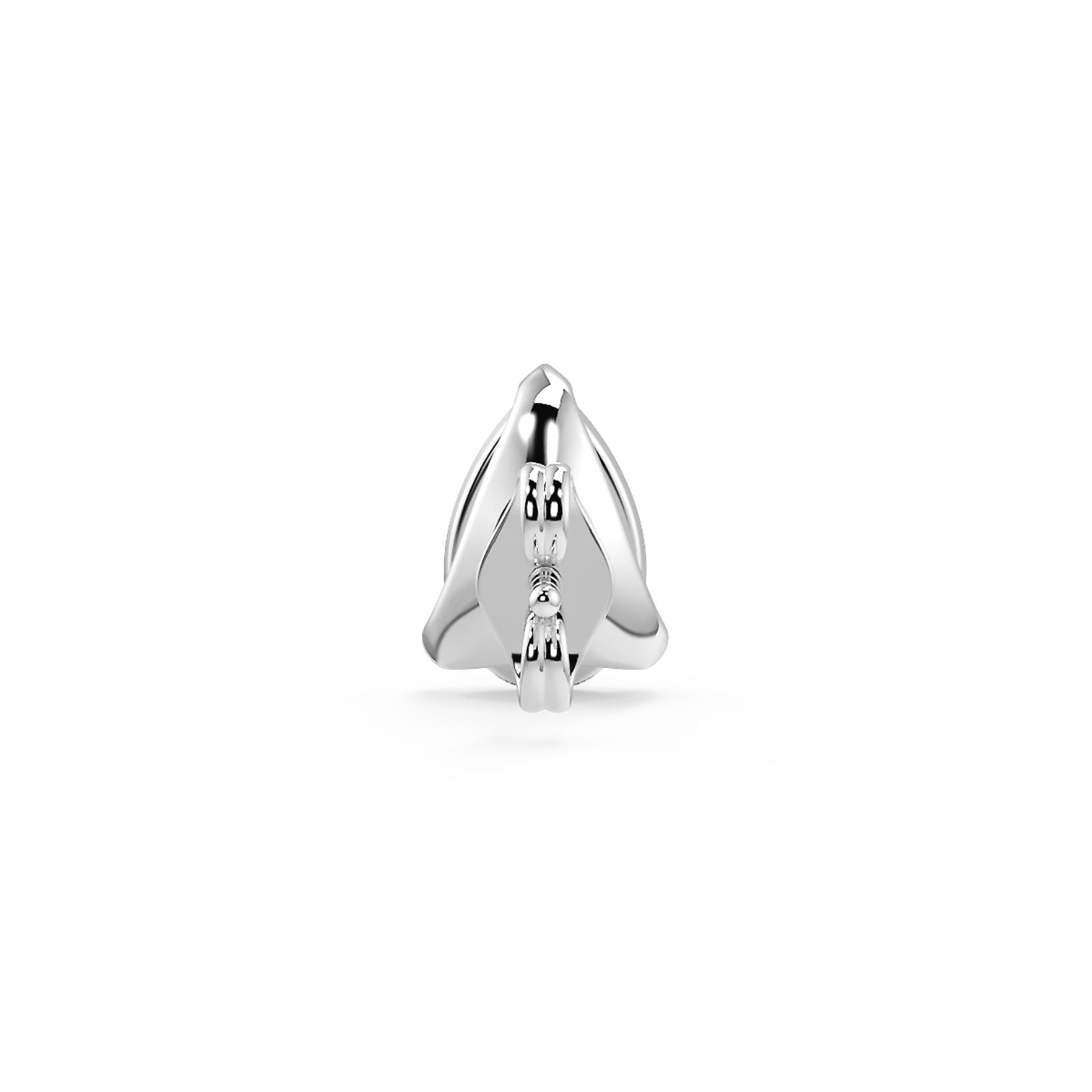 0.50–4 Carat Pear Cut Lab Grown Diamond Stud Earrings | Teardrop Solitaire | 18K White, Yellow & Rose Gold