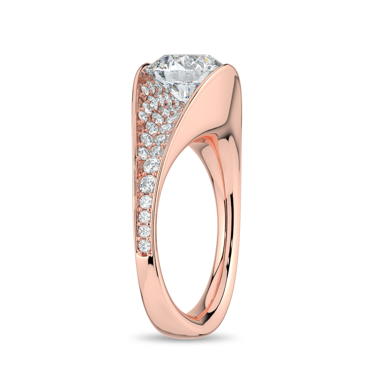 2 Carat Round Lab-Grown Diamond Solitaire Ring in 18K Gold - Diamond River