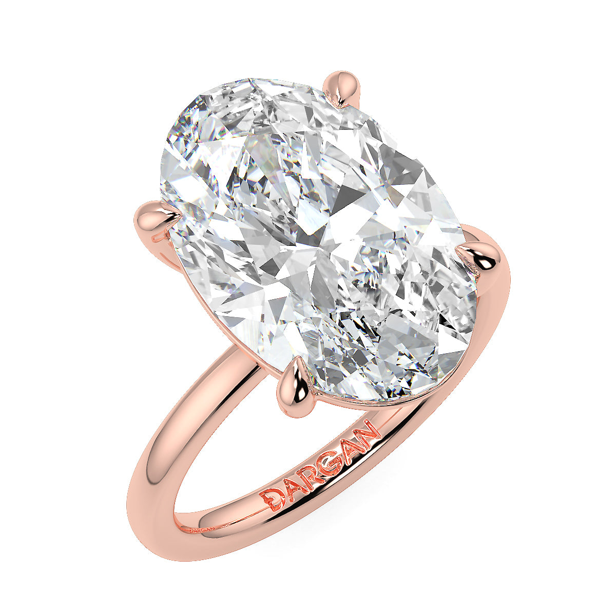 10 Carat Oval Lab Grown Diamond Solitaire Ring | Classic Four-Prong Setting | IGI Certified | 18K White Gold