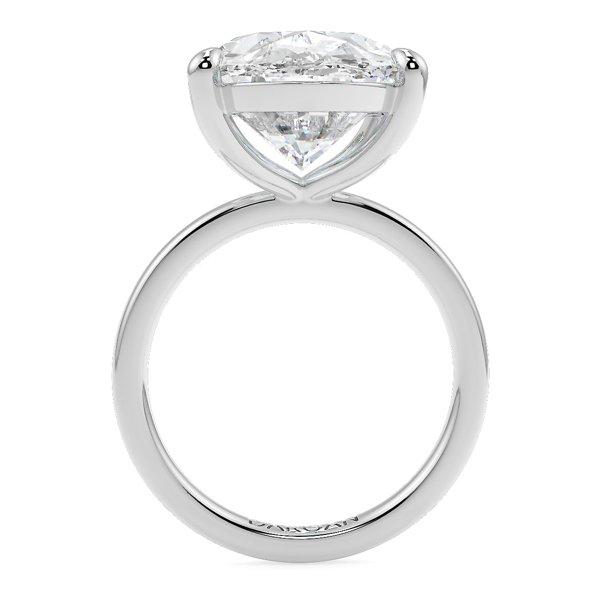10 Carat Oval Lab Grown Diamond Solitaire Ring | Classic Four-Prong Setting | IGI Certified | 18K White Gold