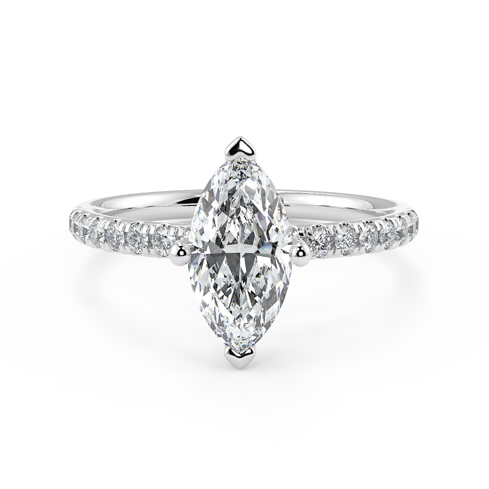 1–3 Carat Marquise Cut Lab Grown Diamond Solitaire Ring | Elongated Brilliant Shape | IGI Certified | 18K White, Yellow & Rose Gold