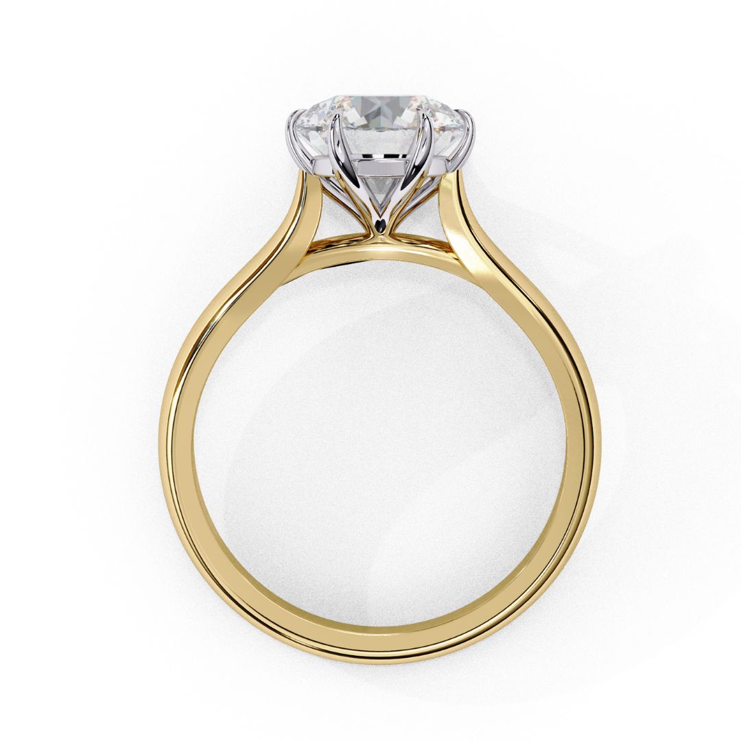 Round-Cut Solitaire Diamond Ring