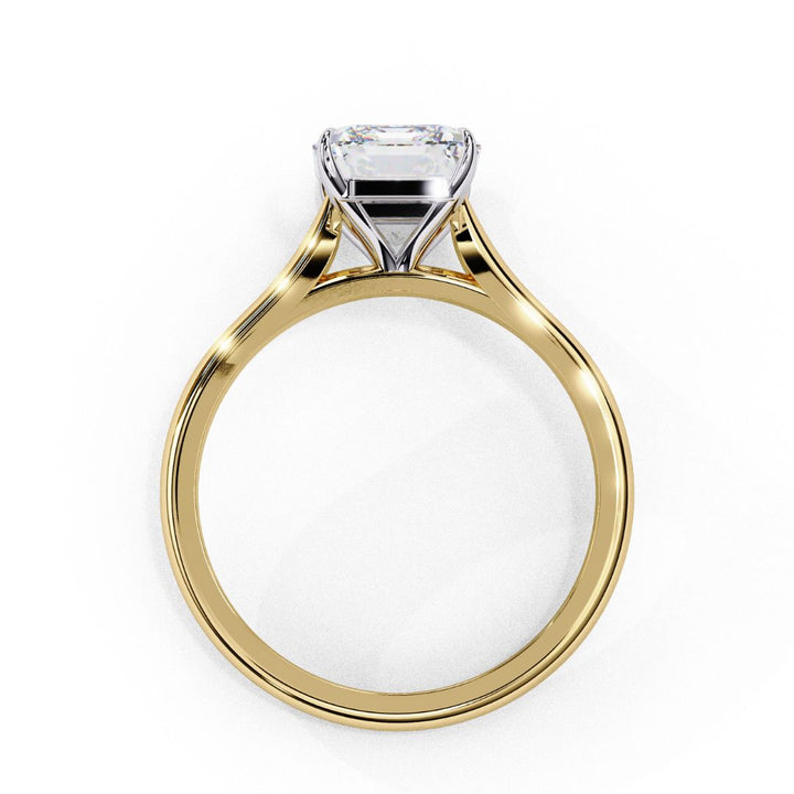 Emerald-Cut Solitaire Diamond Ring