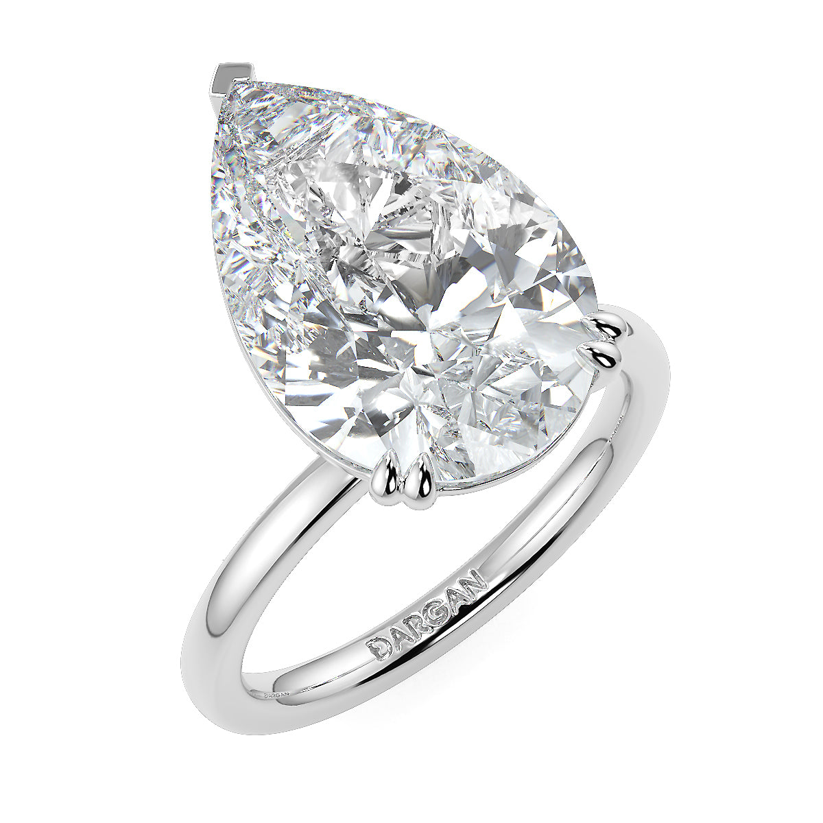 10 Carat Pear Solitaire Lab Grown Diamond Solitaire Ring – Engagement Ring | Ethical & Sustainable Luxury
