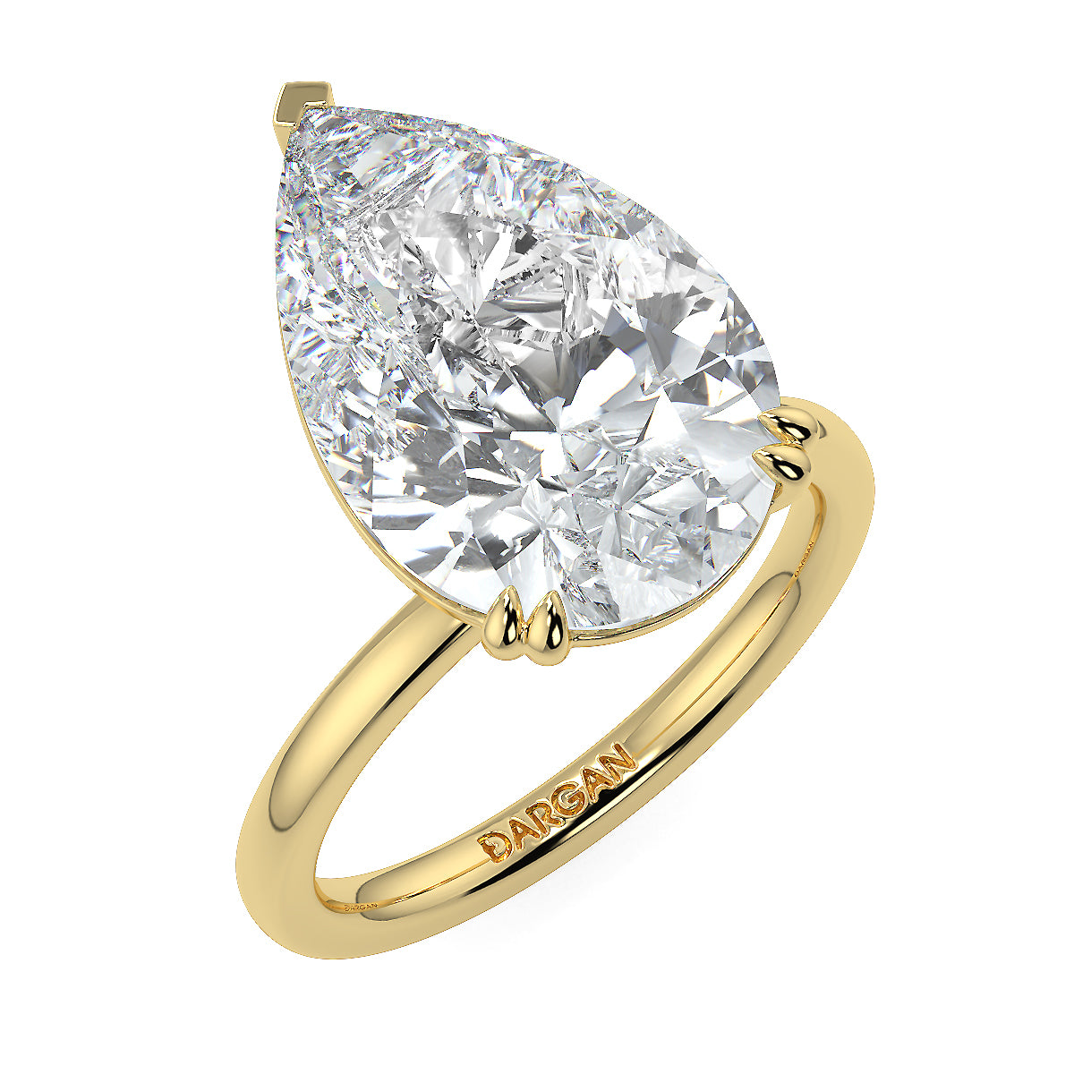 10 Carat Pear Solitaire Lab Grown Diamond Solitaire Ring – Engagement Ring | Ethical & Sustainable Luxury
