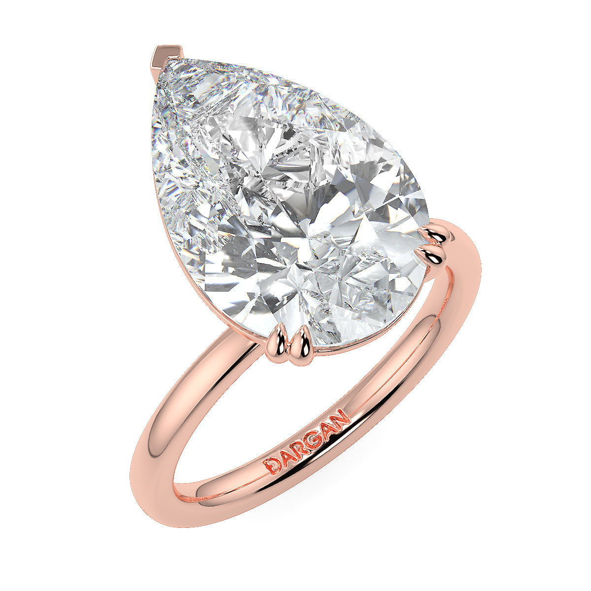 10 Carat Pear Solitaire Lab Grown Diamond Solitaire Ring – Engagement Ring | Ethical & Sustainable Luxury