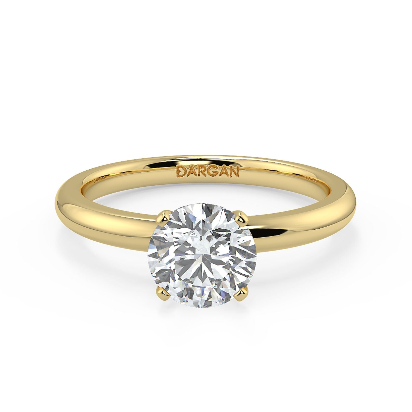 1–3 Carat Round Cut Lab Grown Diamond Solitaire Ring | Classic 4-Prong | IGI Certified | 18K White, Yellow & Rose Gold