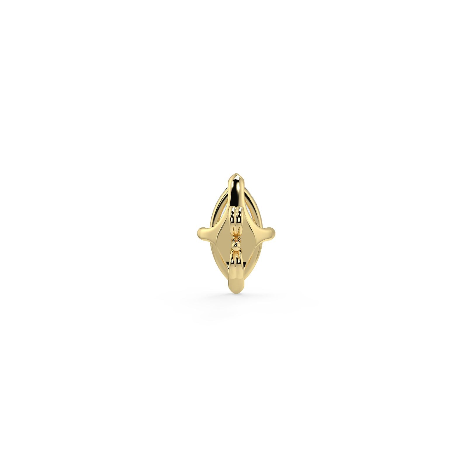 0.50–4 Carat Marquise Cut Lab Grown Diamond Stud Earrings | Brilliant Solitaires | 18K White, Yellow & Rose Gold