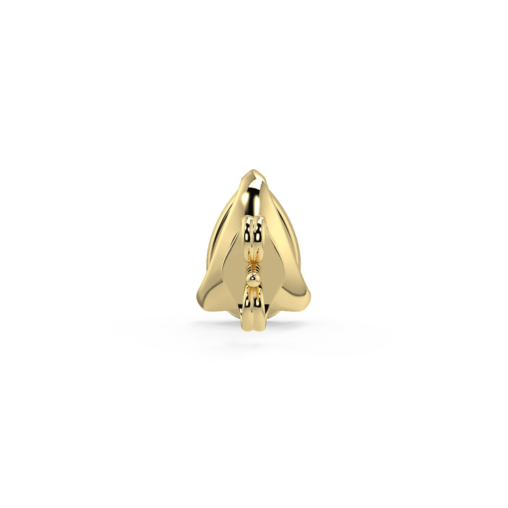 0.50–4 Carat Pear Cut Lab Grown Diamond Stud Earrings | Teardrop Solitaire | 18K White, Yellow & Rose Gold