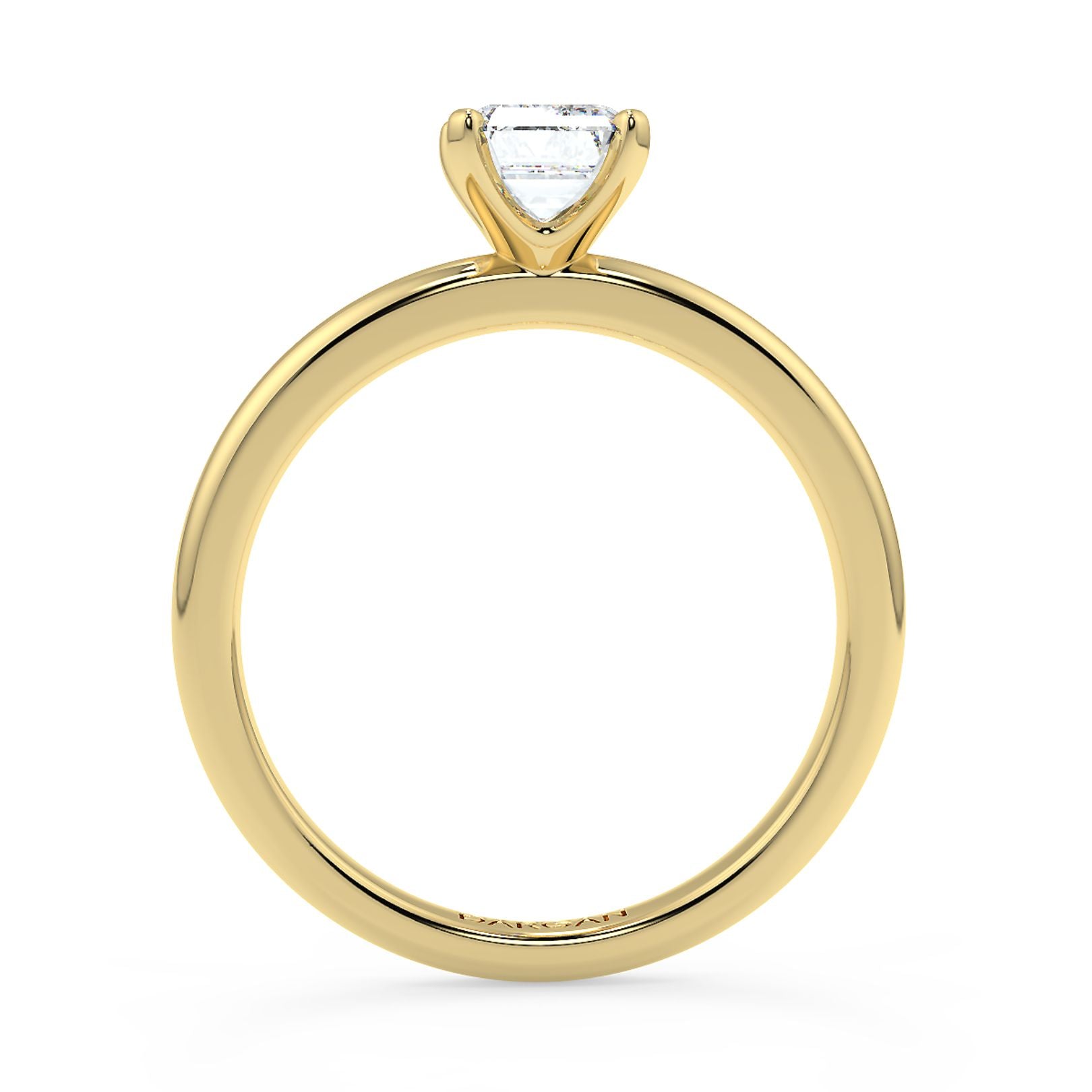 1–3 Carat Emerald Cut Lab Grown Diamond Solitaire Ring | Step-Cut Brilliance | IGI Certified | 18K White, Yellow & Rose Gold